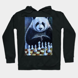Panda Plays Chess Hoodie